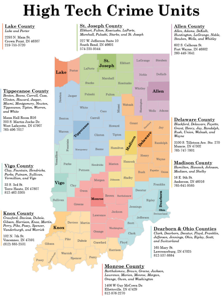 High Tech Crimes Map